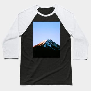 Mountain covered by snow oil painting Baseball T-Shirt